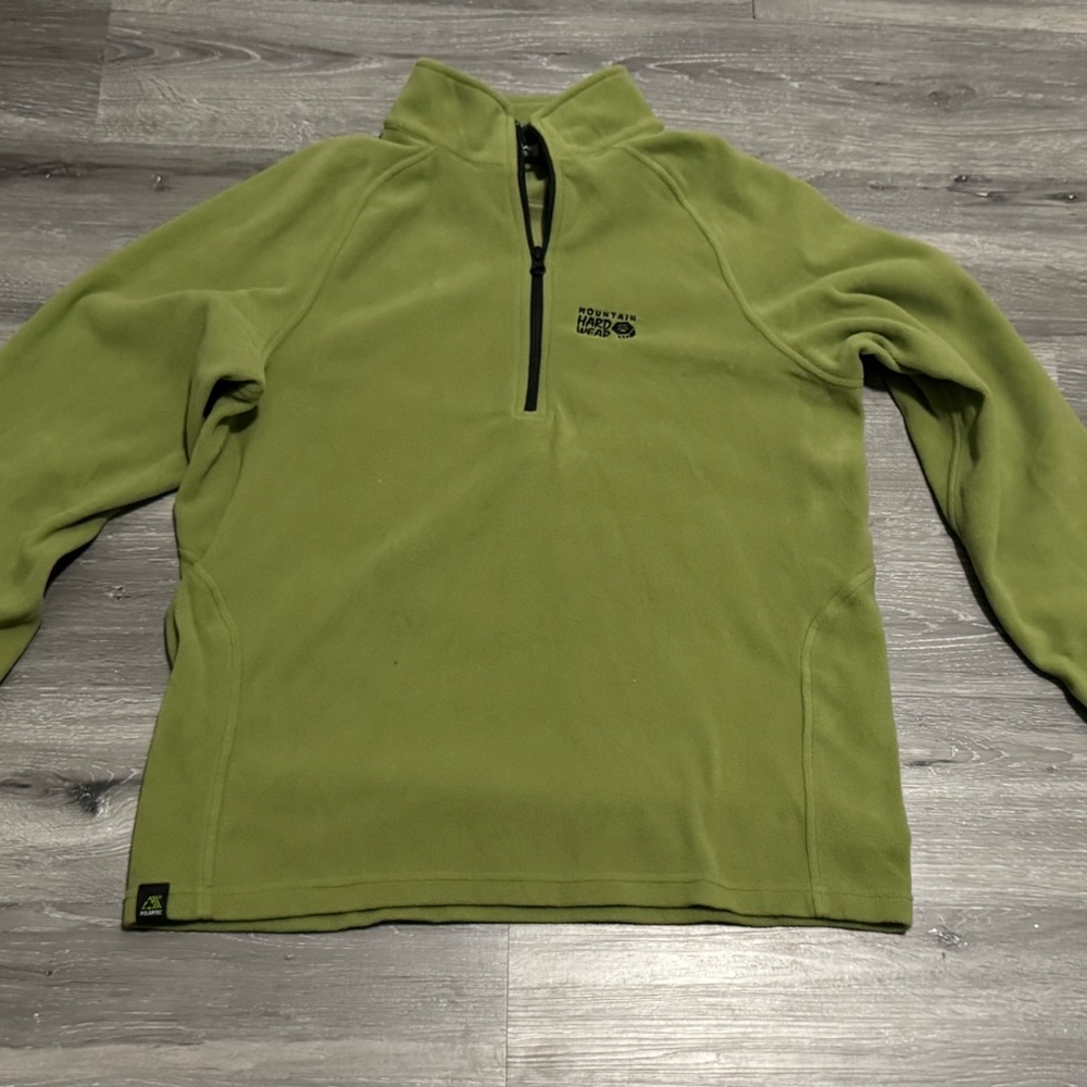Mountain Hardware Olive Half-Zip Fleece